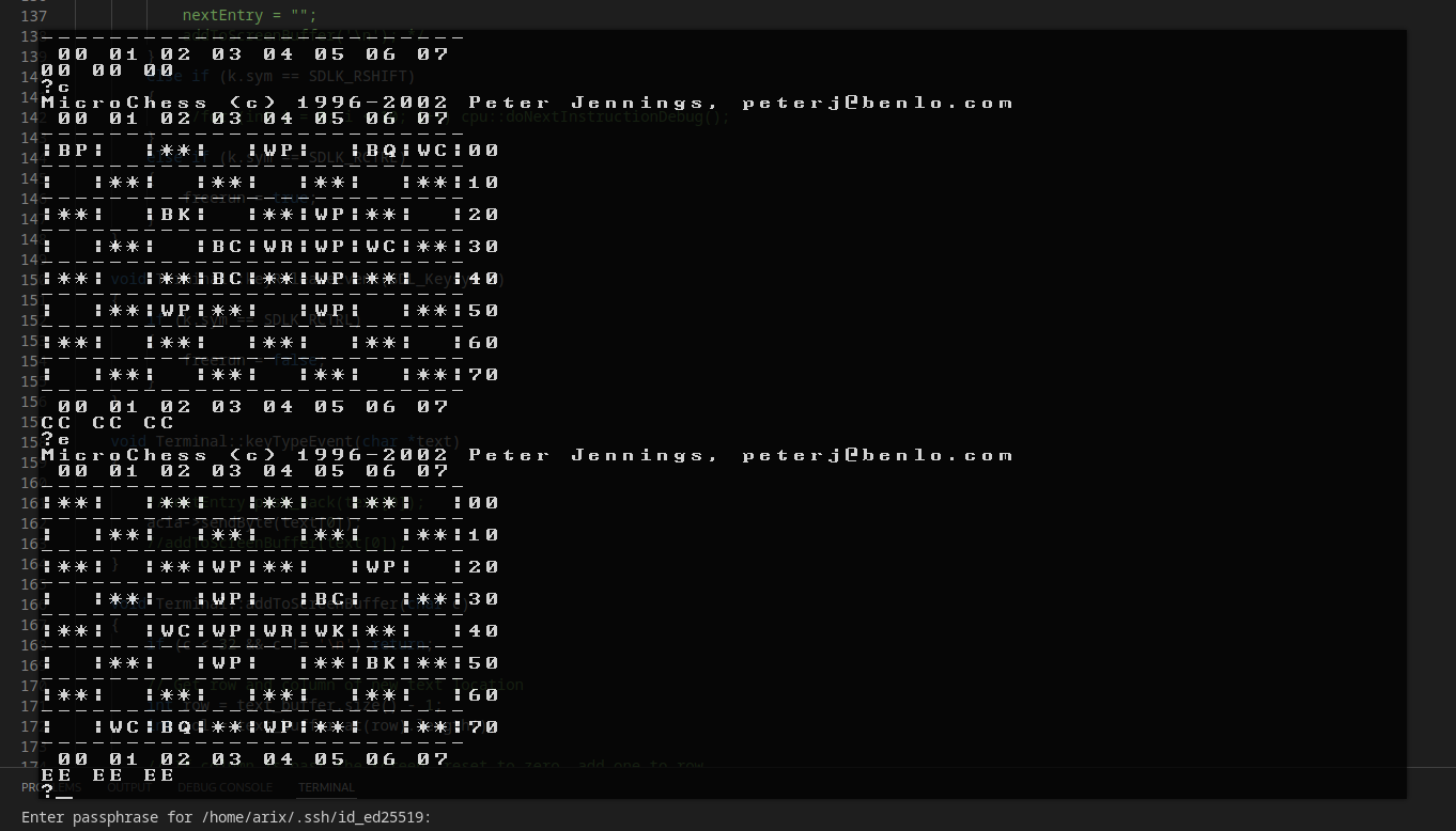 Pushing E 'flips' the board, but flip is unclear when they aren't showing up.