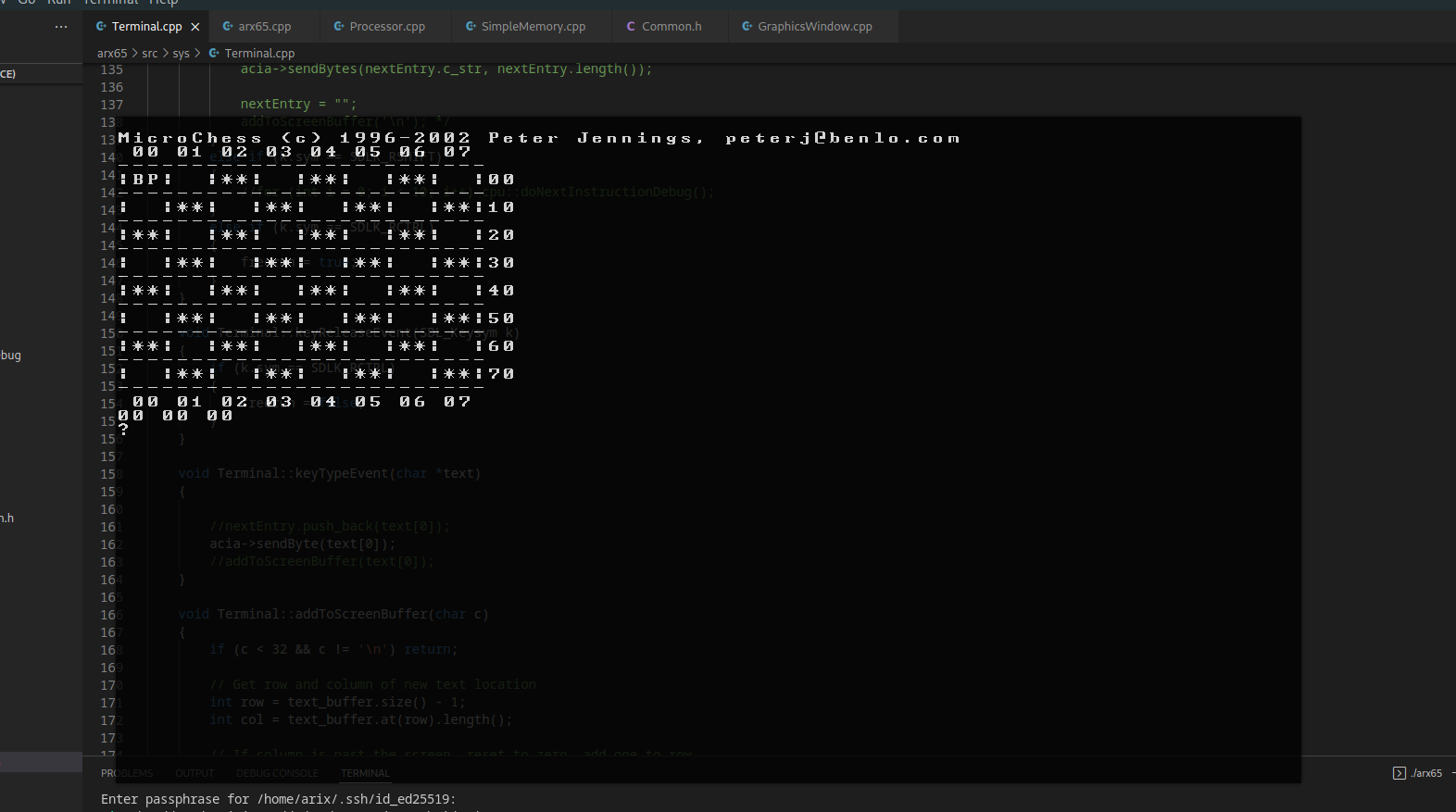 It loads! The chess game loads!