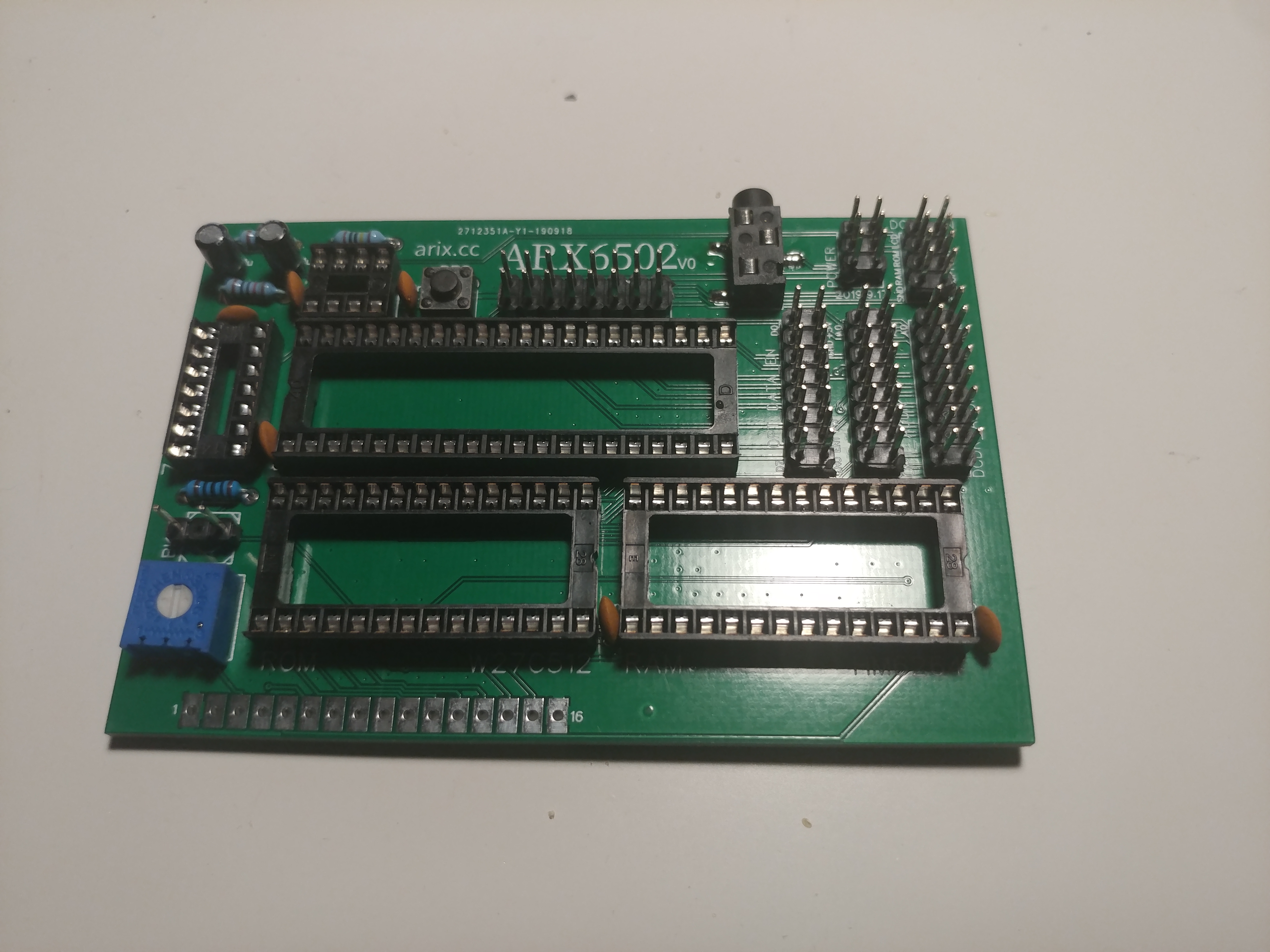 Board is populated with most components